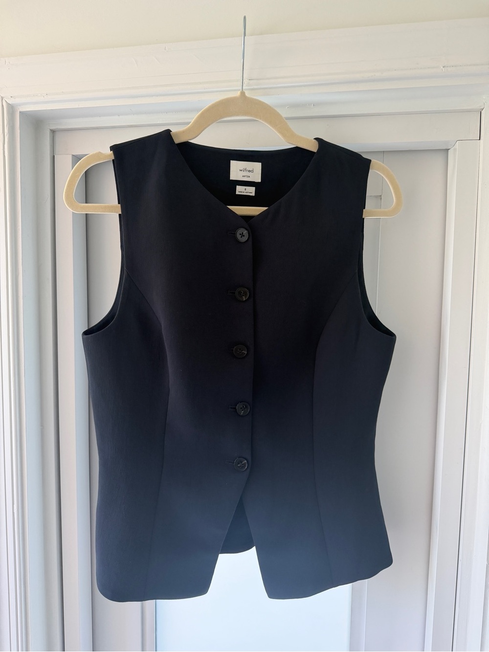 Wilfred Blue Button-Front vest